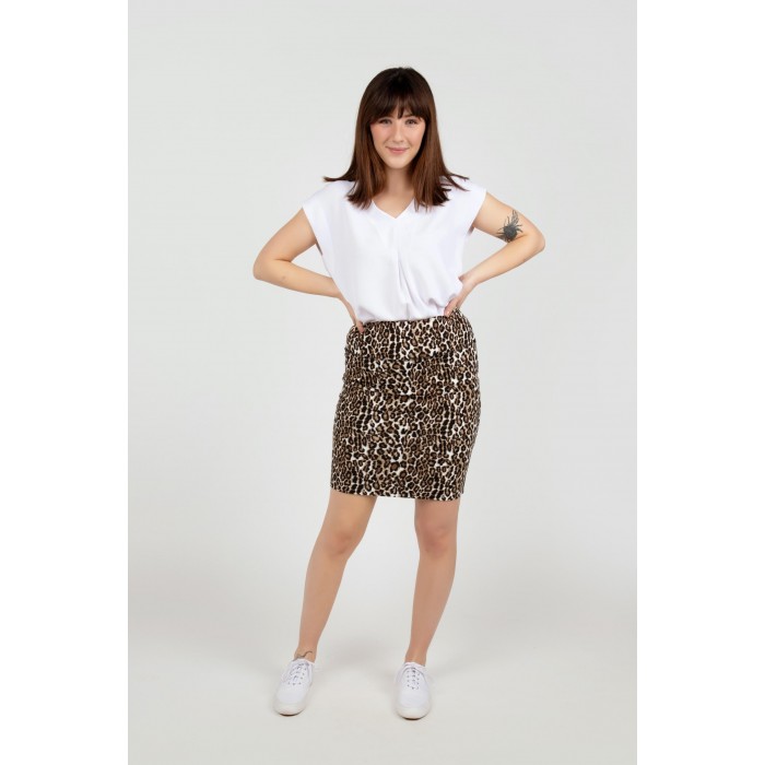 Animal print knit skirt Clearance